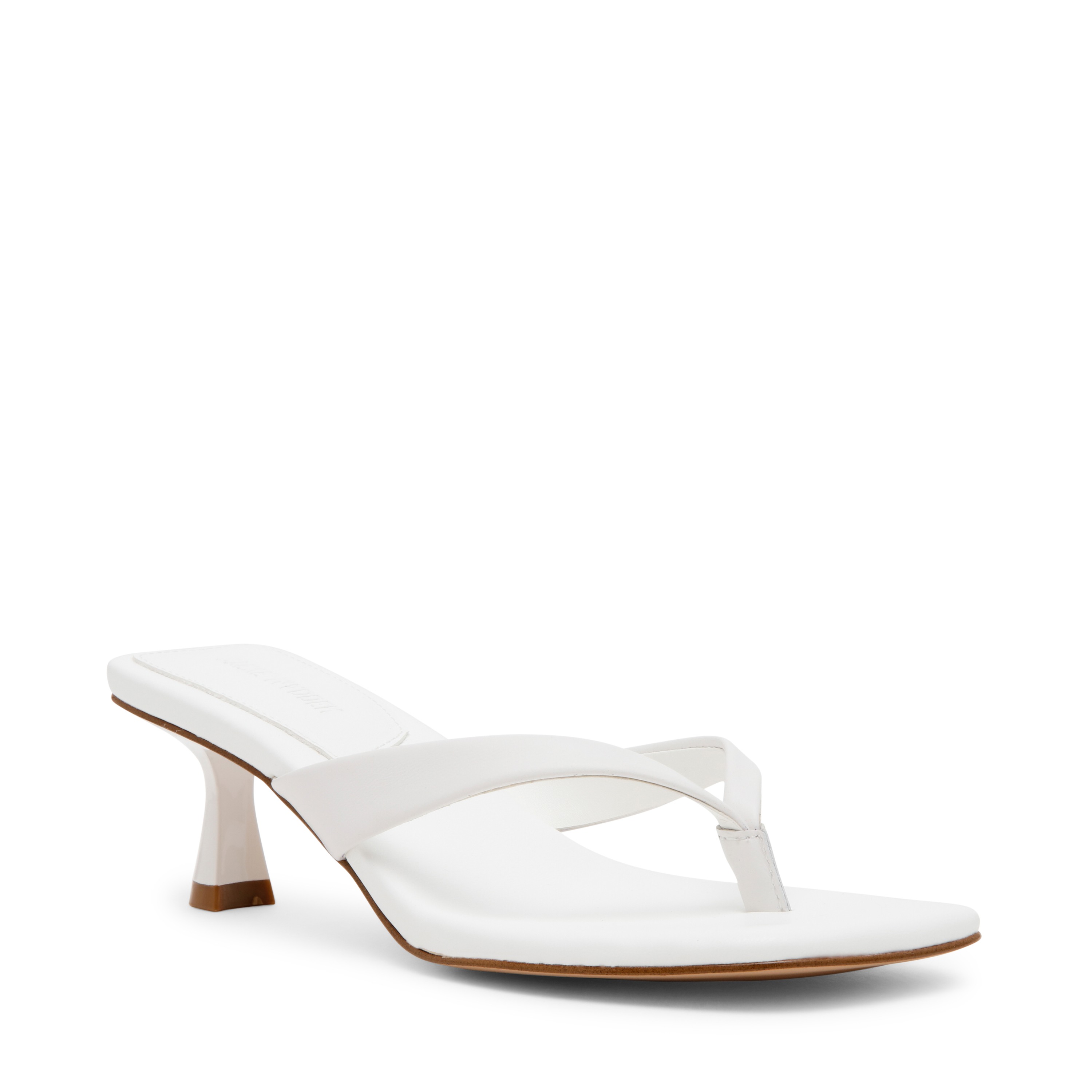 Heyley White  Heel Sandals