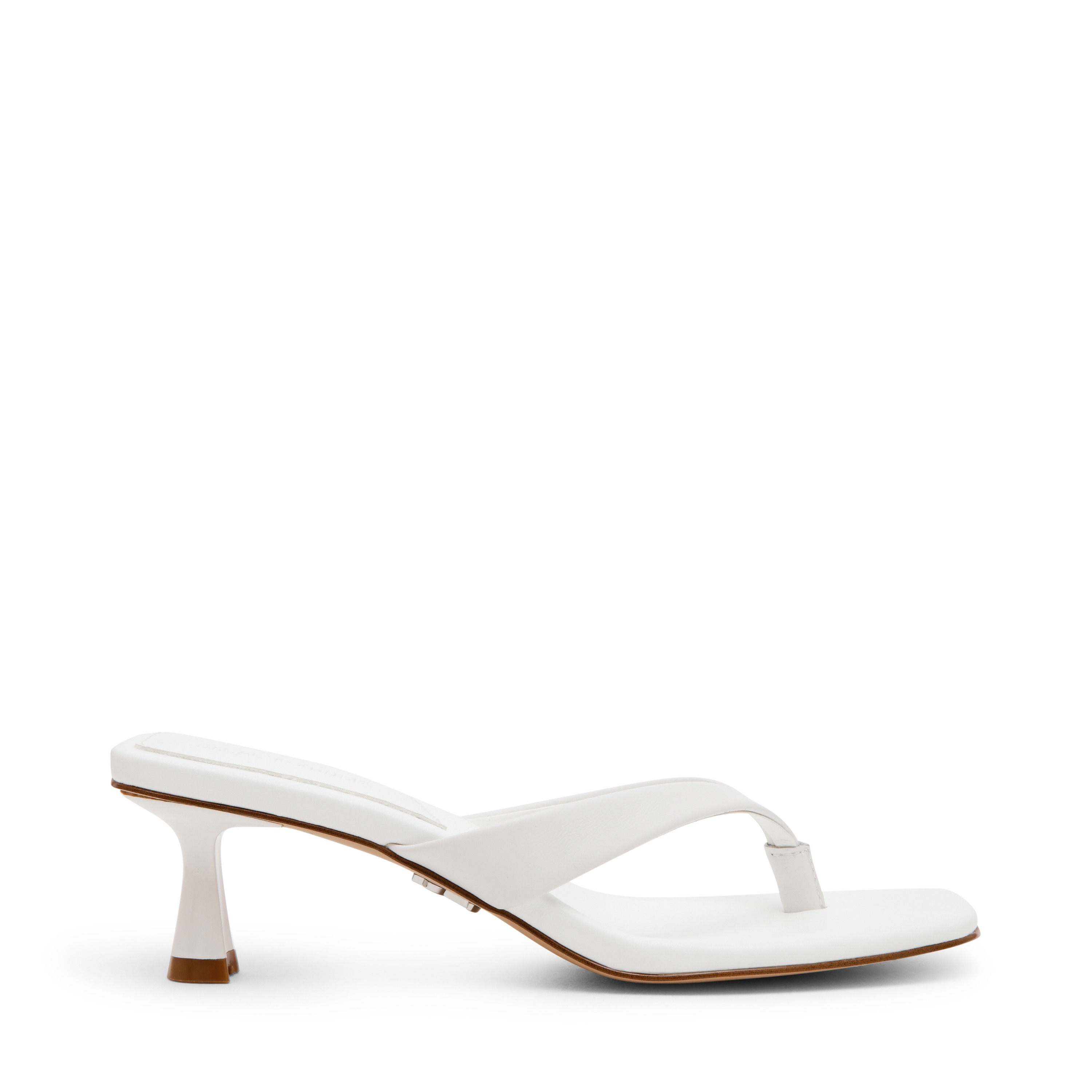 Heyley White  Heel Sandals