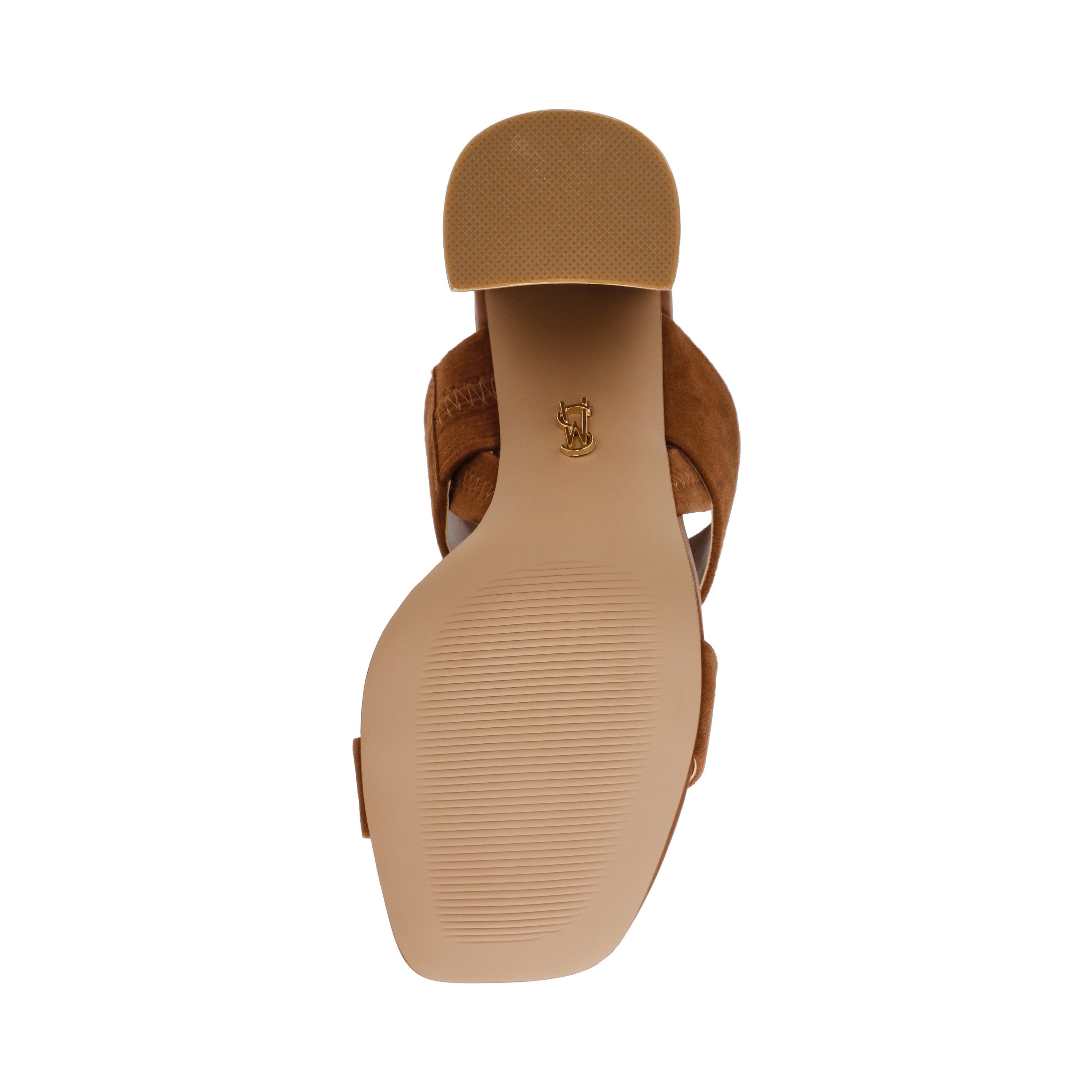 Maizie Cognac Suede Heel Sandals