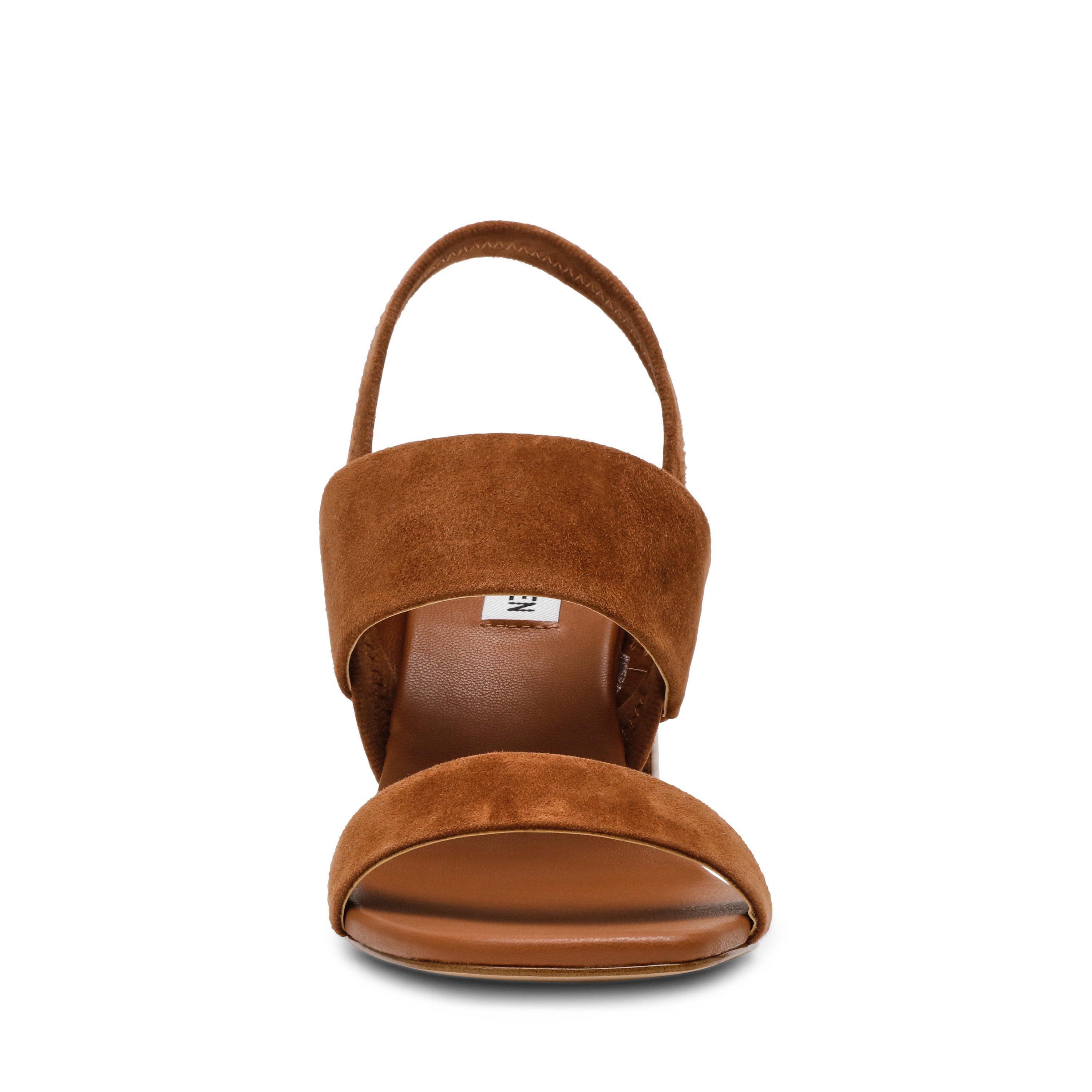 Maizie Cognac Suede Heel Sandals