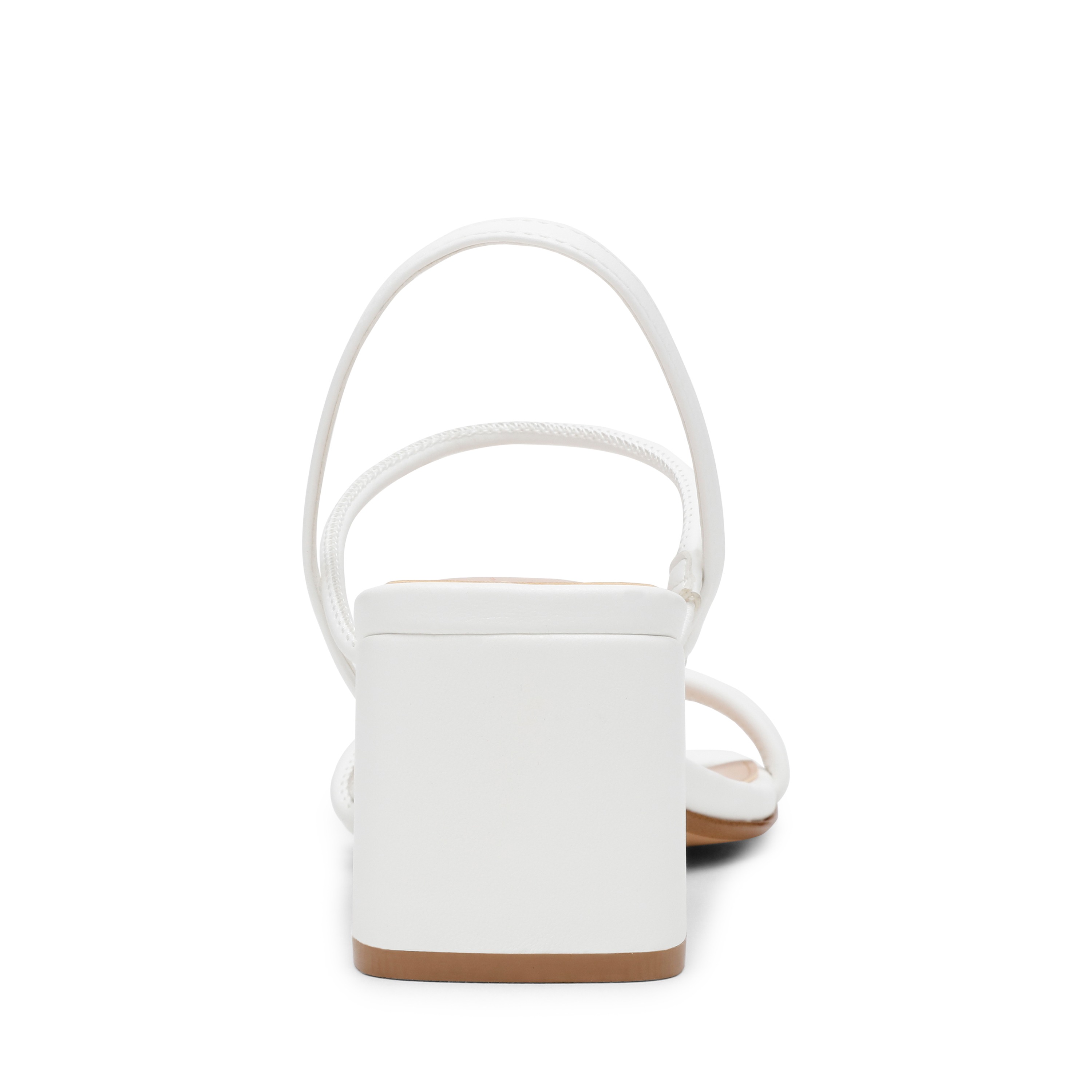 Zellie White Heels Sandals