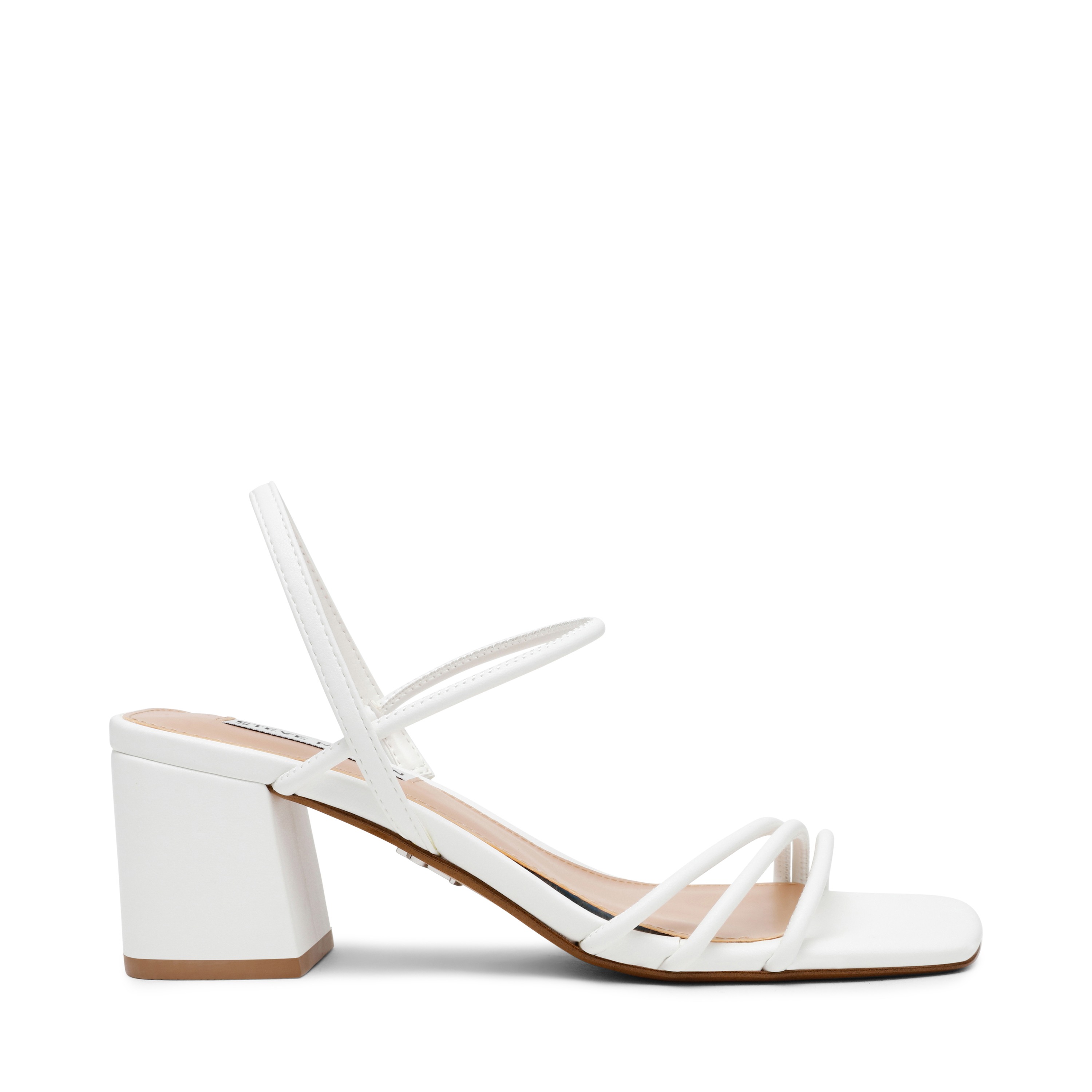 Zellie White Heels Sandals
