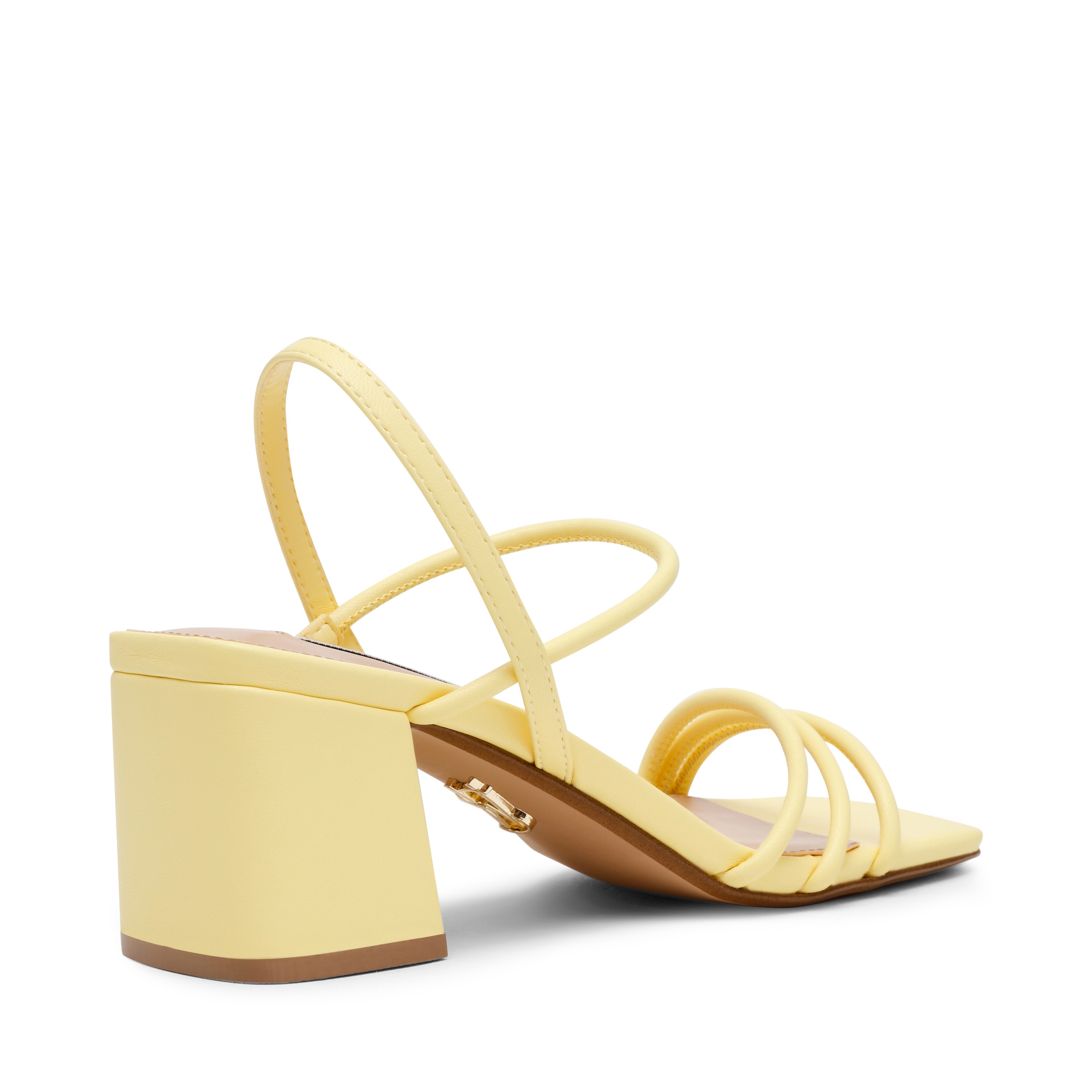 Zellie Yellow Heels Sandals