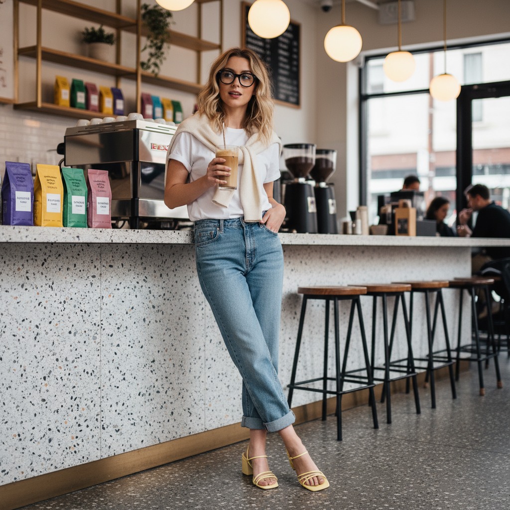 Zellie Yellow Heels Sandals