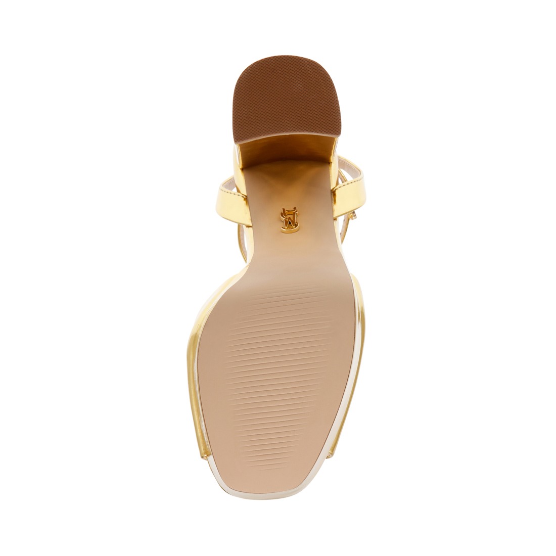 Lourdes Gold Heel Sandals