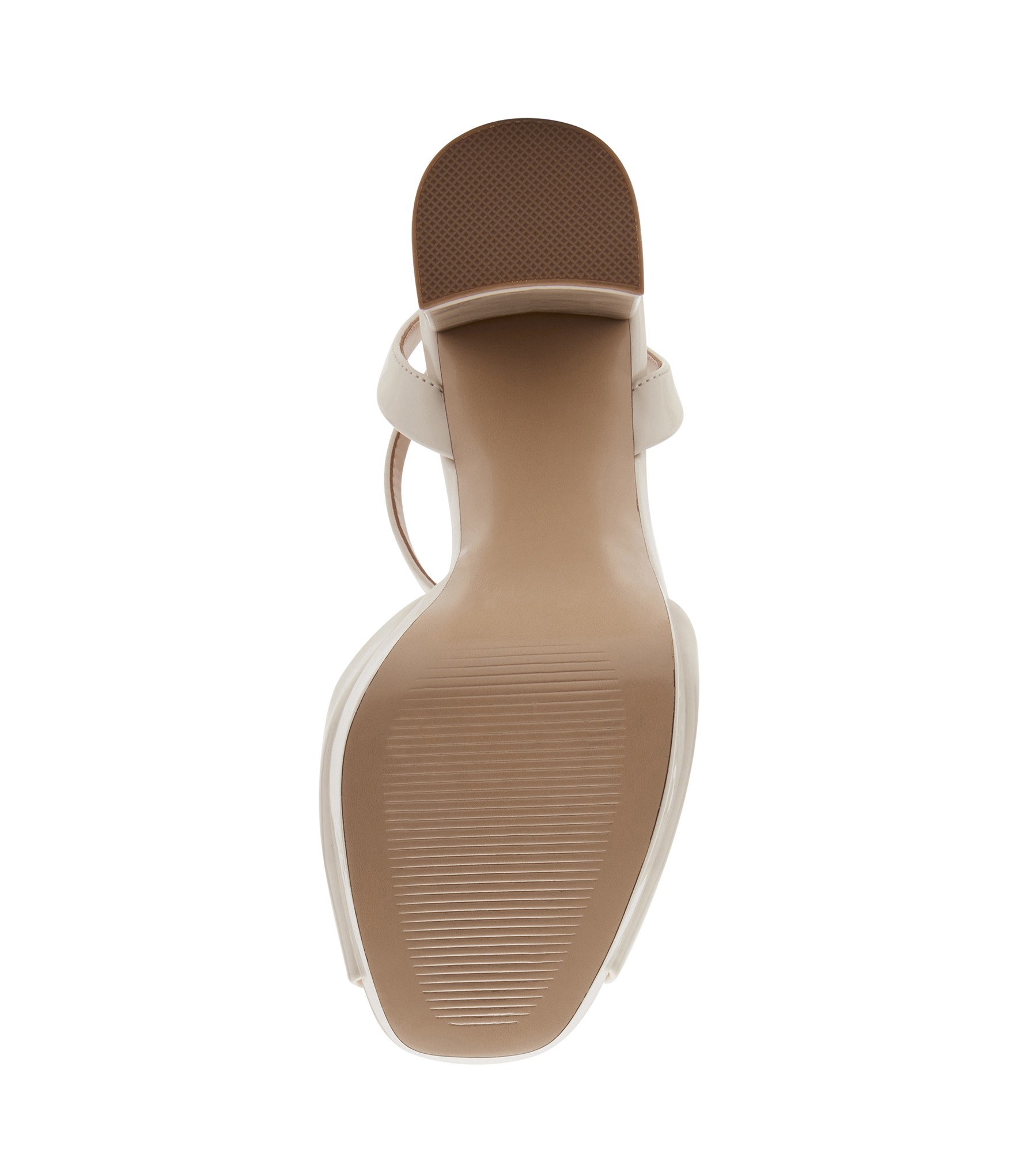 Lourdes Blush Patent Heel Sandals