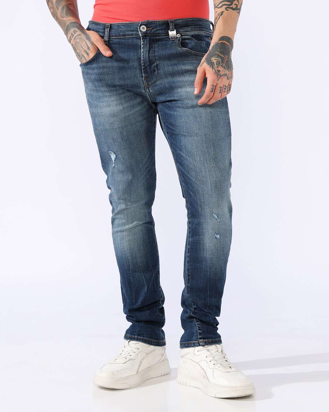 TOKYO SLIM AUTHENTIC DISTRESSED WASH JEA