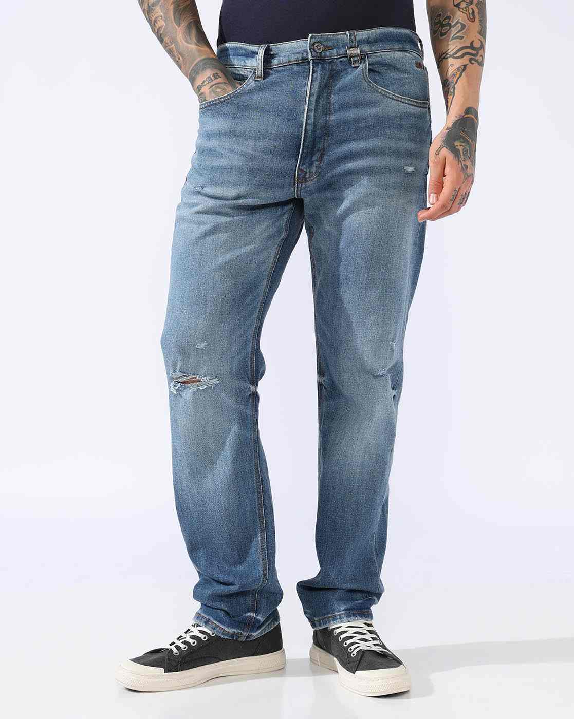 NARUTO STRAIGHT BLUE JEANS