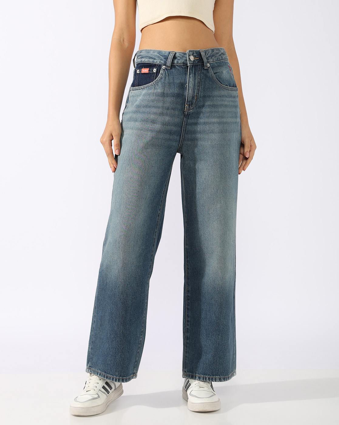 HIGH RISE WIDE LEG JEAN