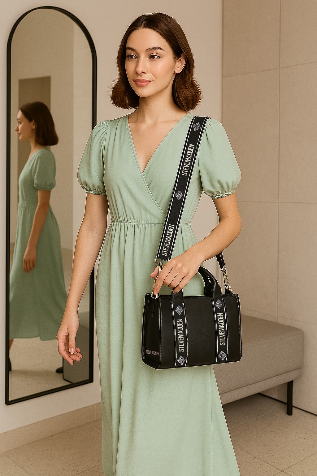 Bwebby Black Satchel