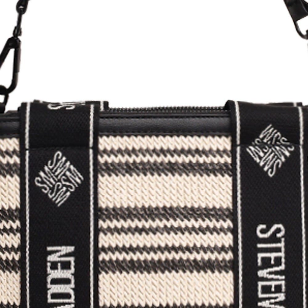 Bwebby Black-White Satchel