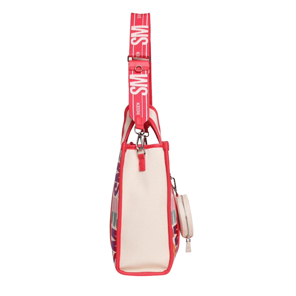 Bwebber Large Canvas Berry Multi Tote