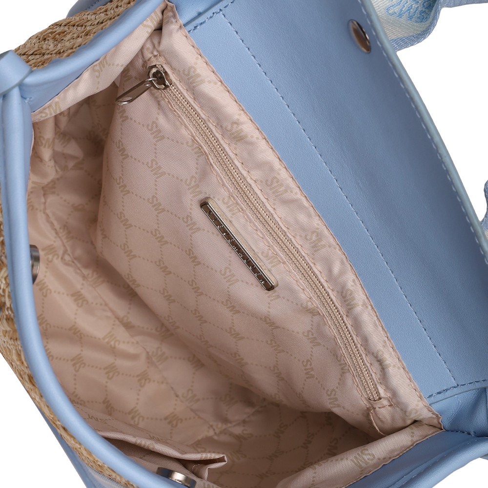Bwebber Straw Blue Haze Satchel