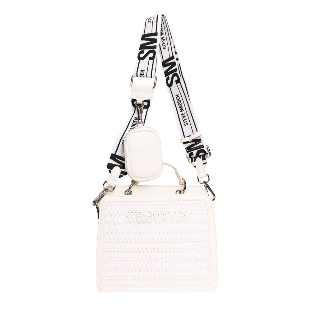 Bevelyn-S White Satchel
