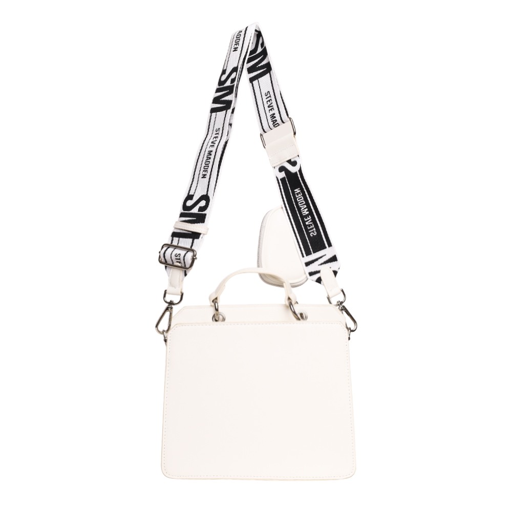 Bevelyn-S White Satchel