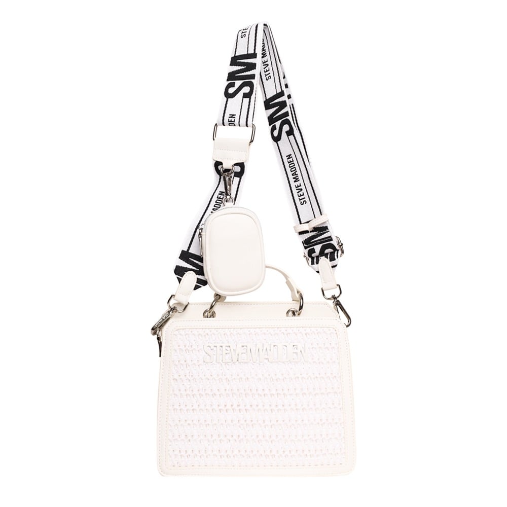 Bevelyn-S White Satchel