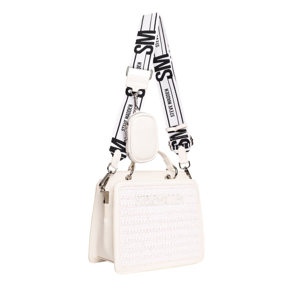 Bevelyn-S White Satchel