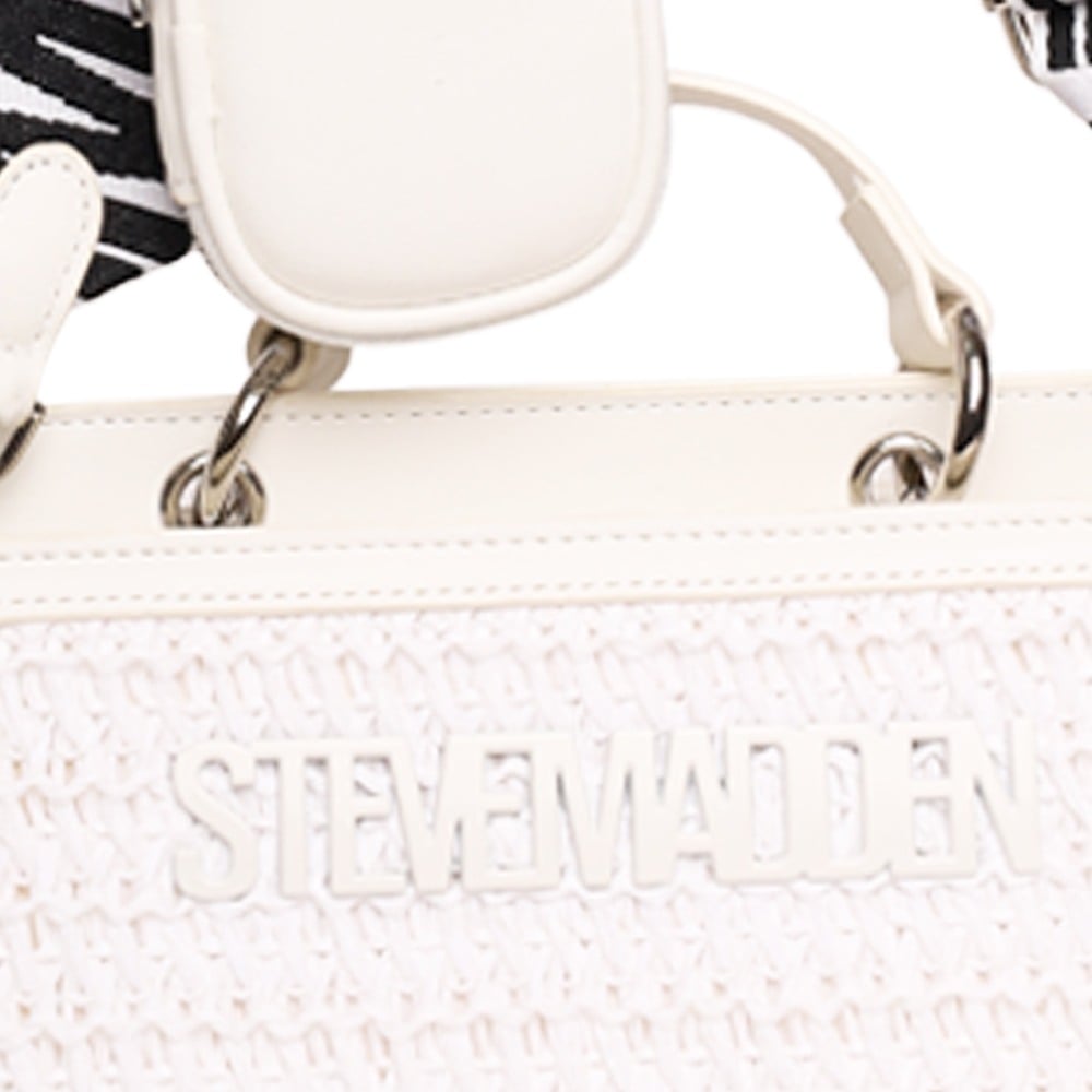 Bevelyn-S White Satchel
