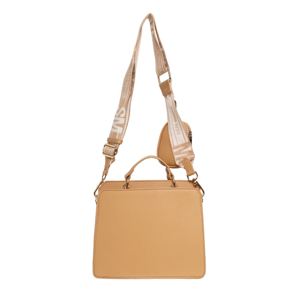 Bevelyn-S Camel Satchel