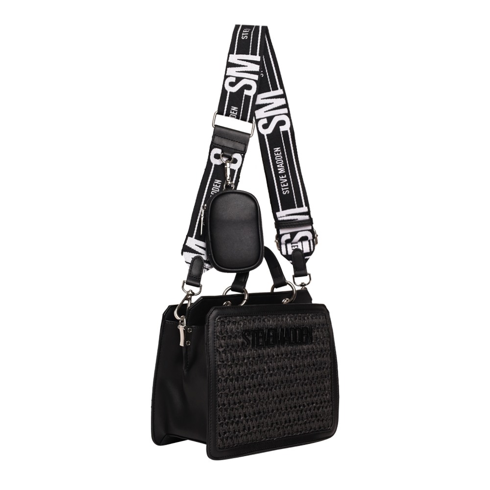 Bevelyn-S Black Satchel