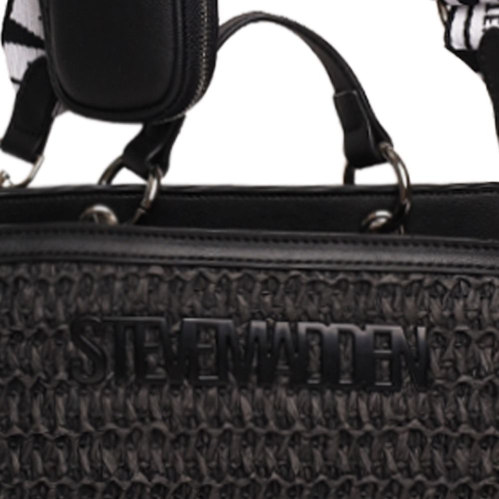 Bevelyn-S Black Satchel