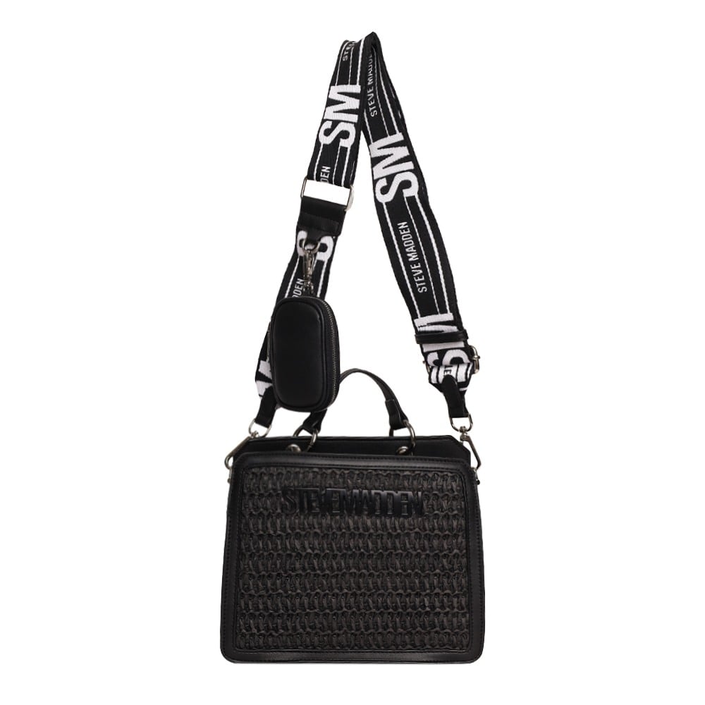 Bevelyn-S Black Satchel