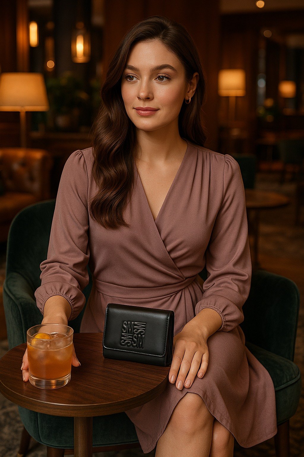 Bharber Black Clutches & Wallets