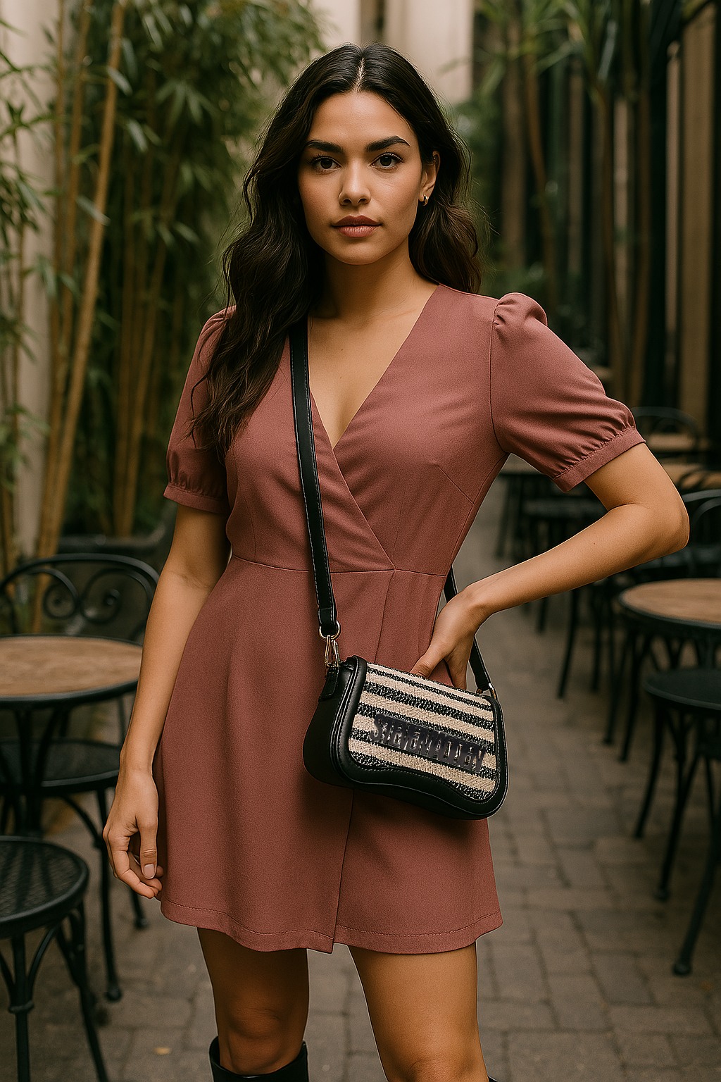 Btooms Black-White Crossbody
