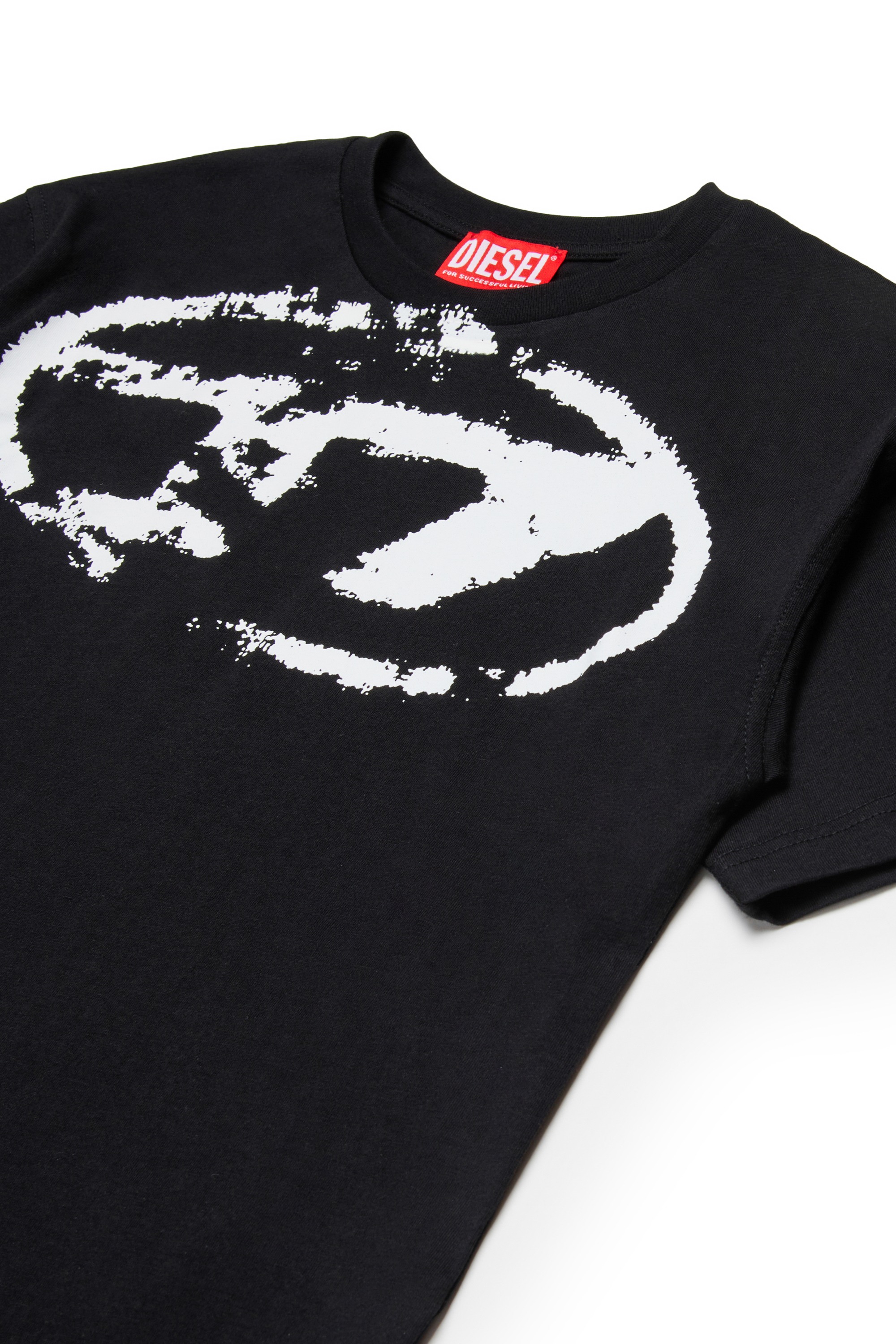 Black TBQTXT14 Over Graphic T-Shirt