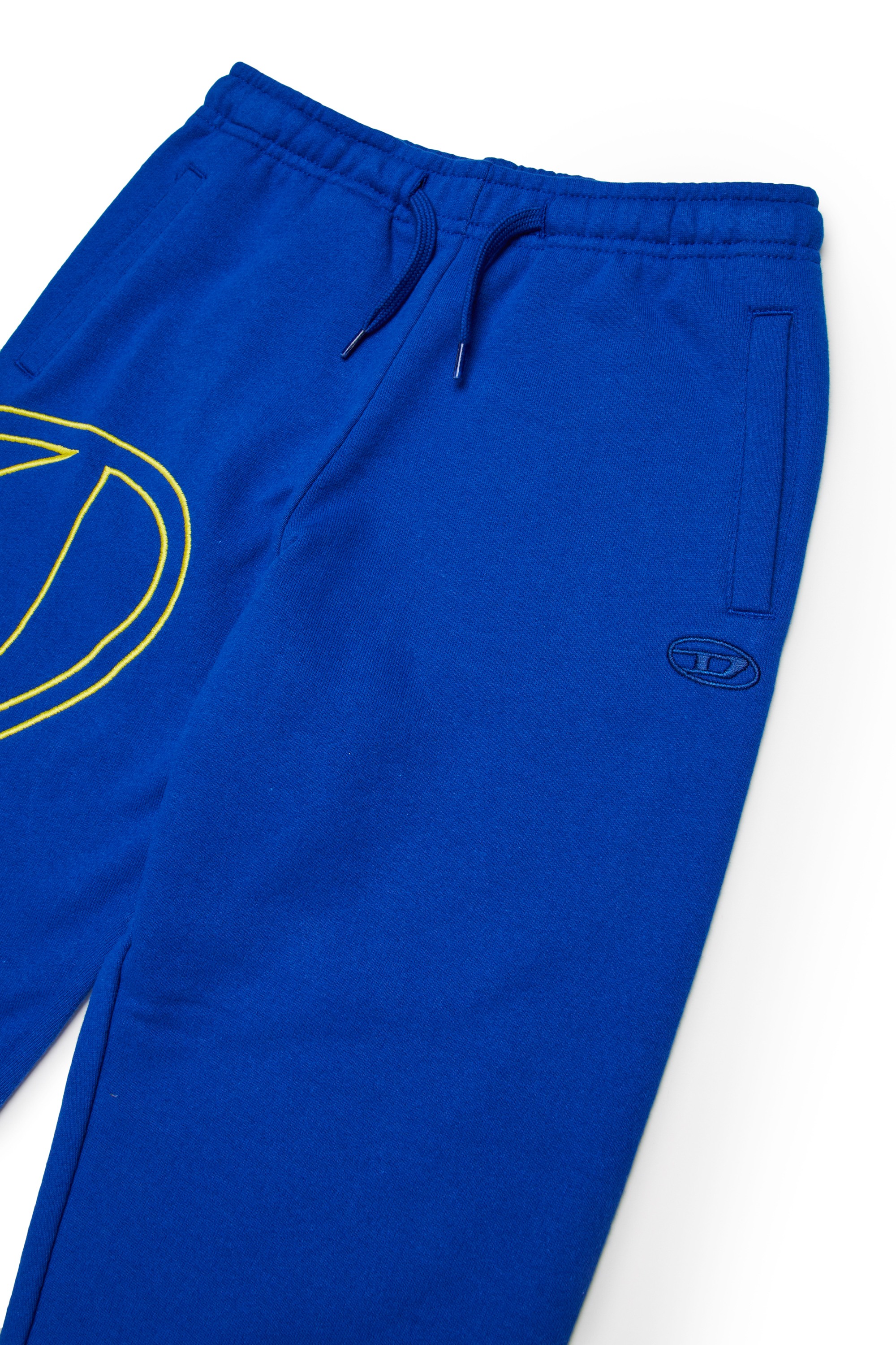 Blue Sweatpants with mega Oval D embroidery
