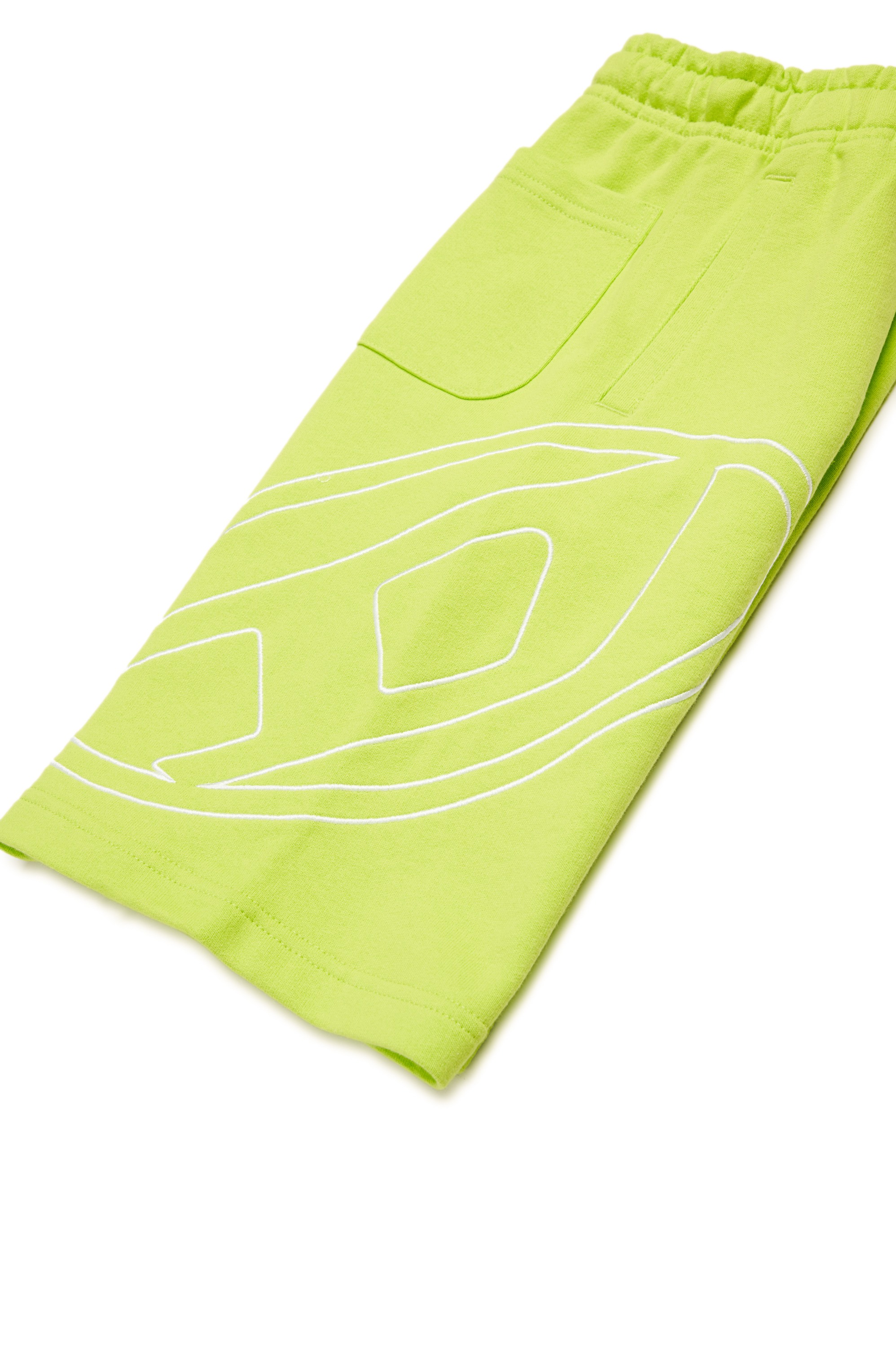 Green Sweats shorts with Oval D embroidery