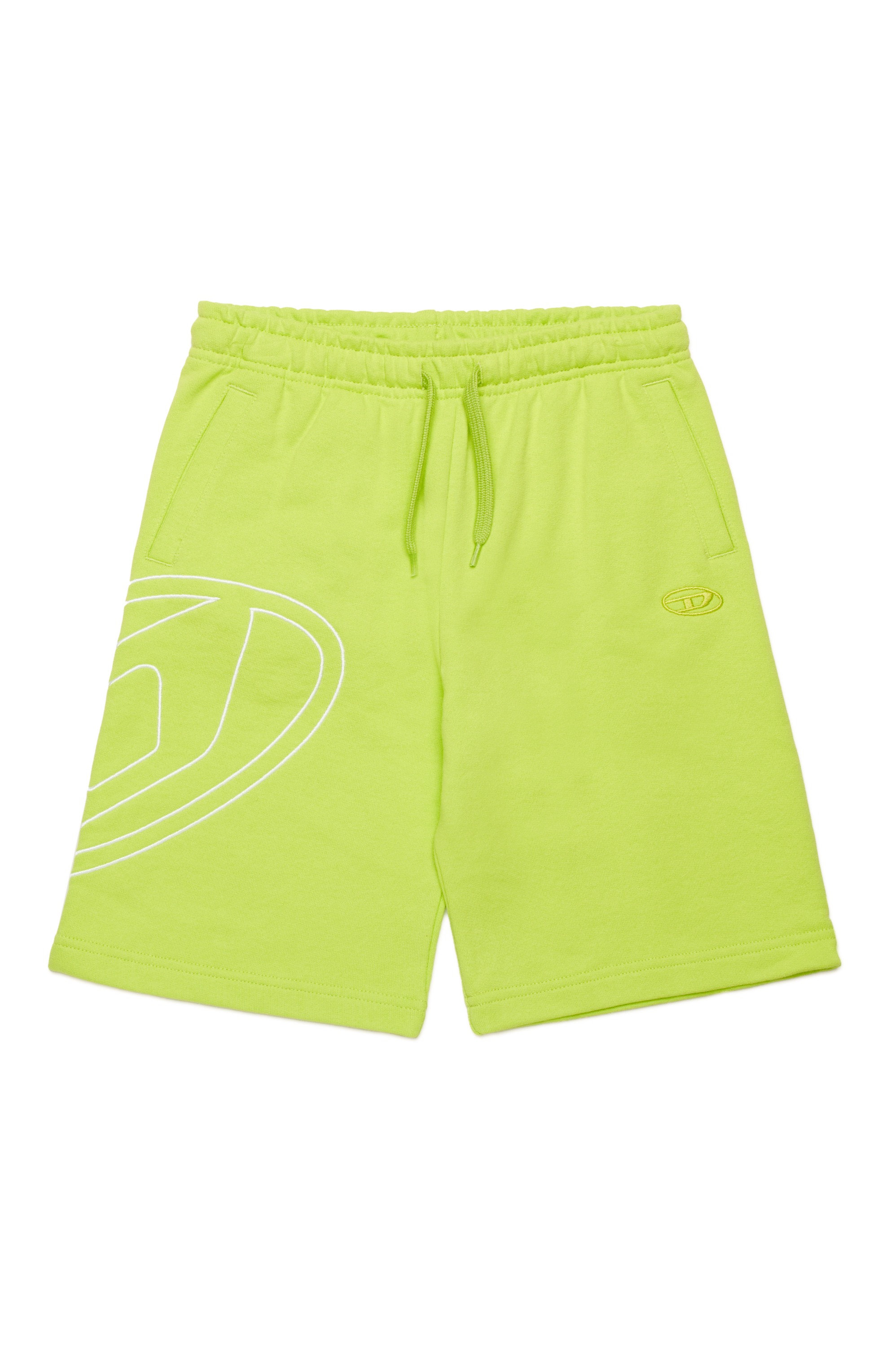 Green Sweats shorts with Oval D embroidery