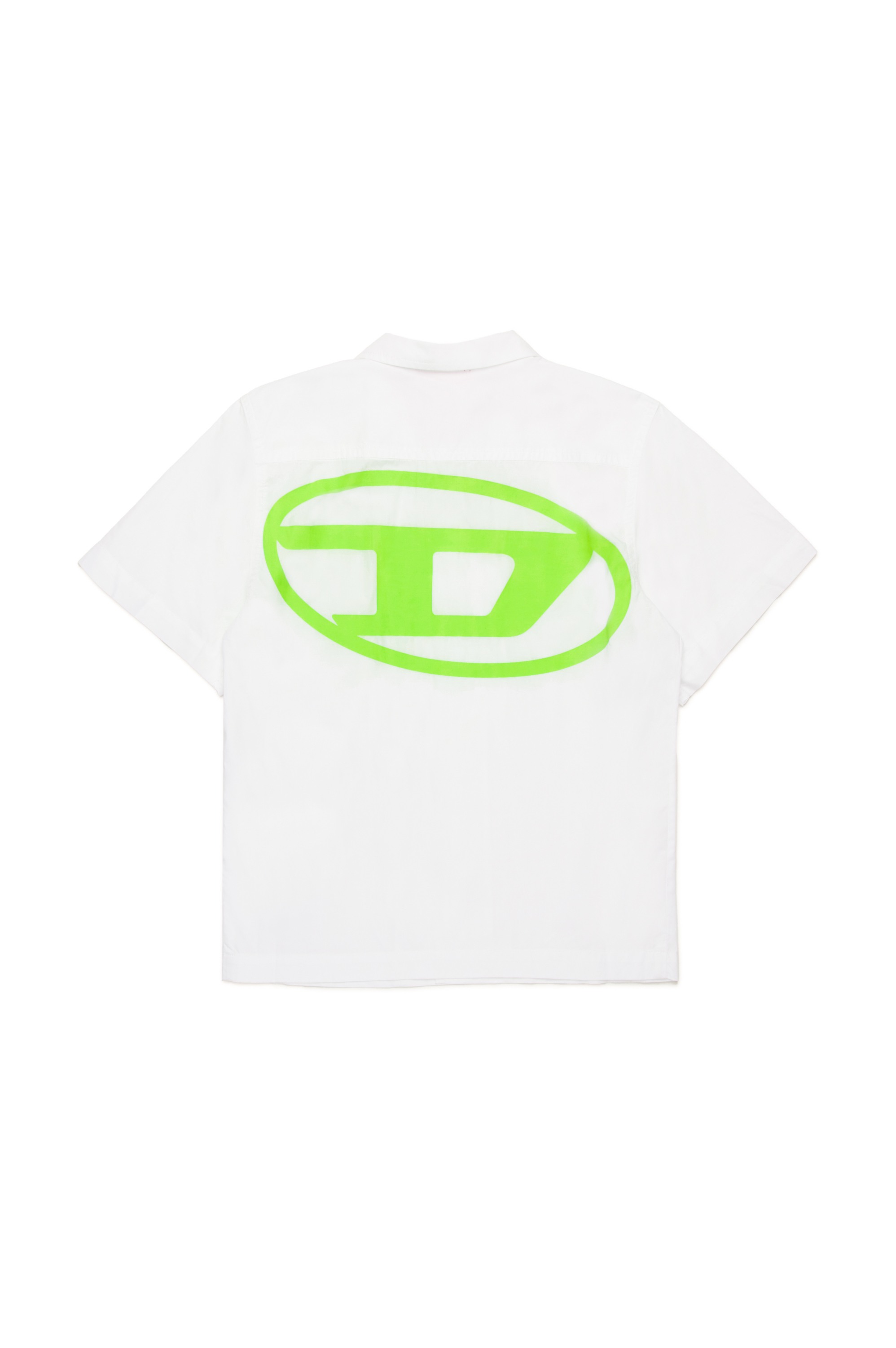 White Short-sleeve shirt with Oval D print