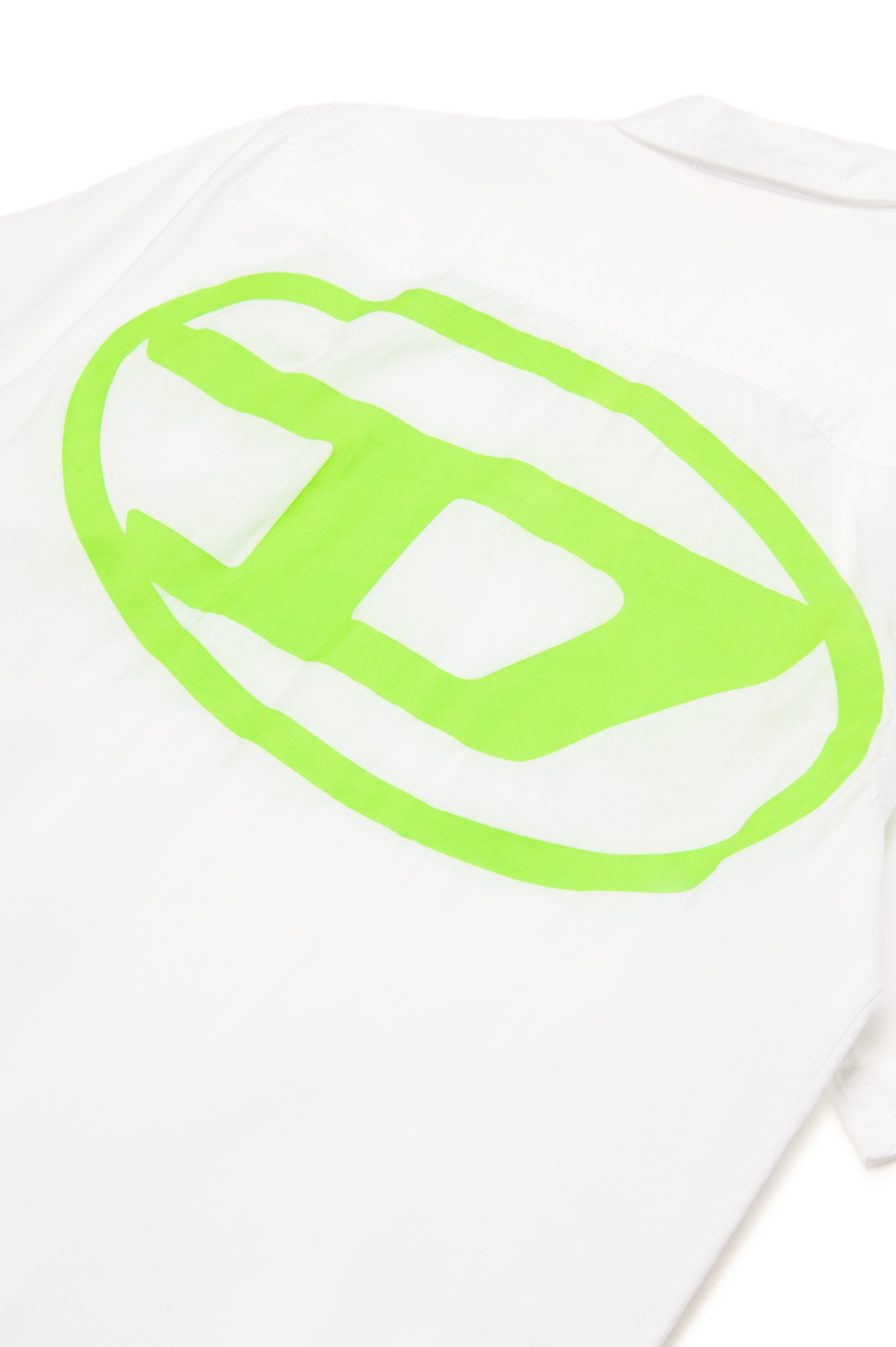 White Short-sleeve shirt with Oval D print