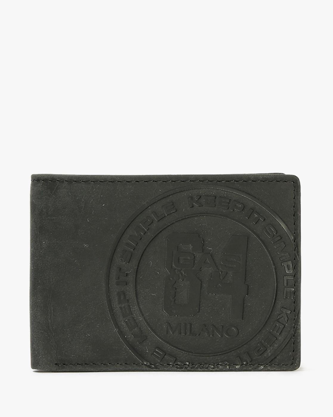 GAS | Men's Leather Bi-Fold Wallet with Zip