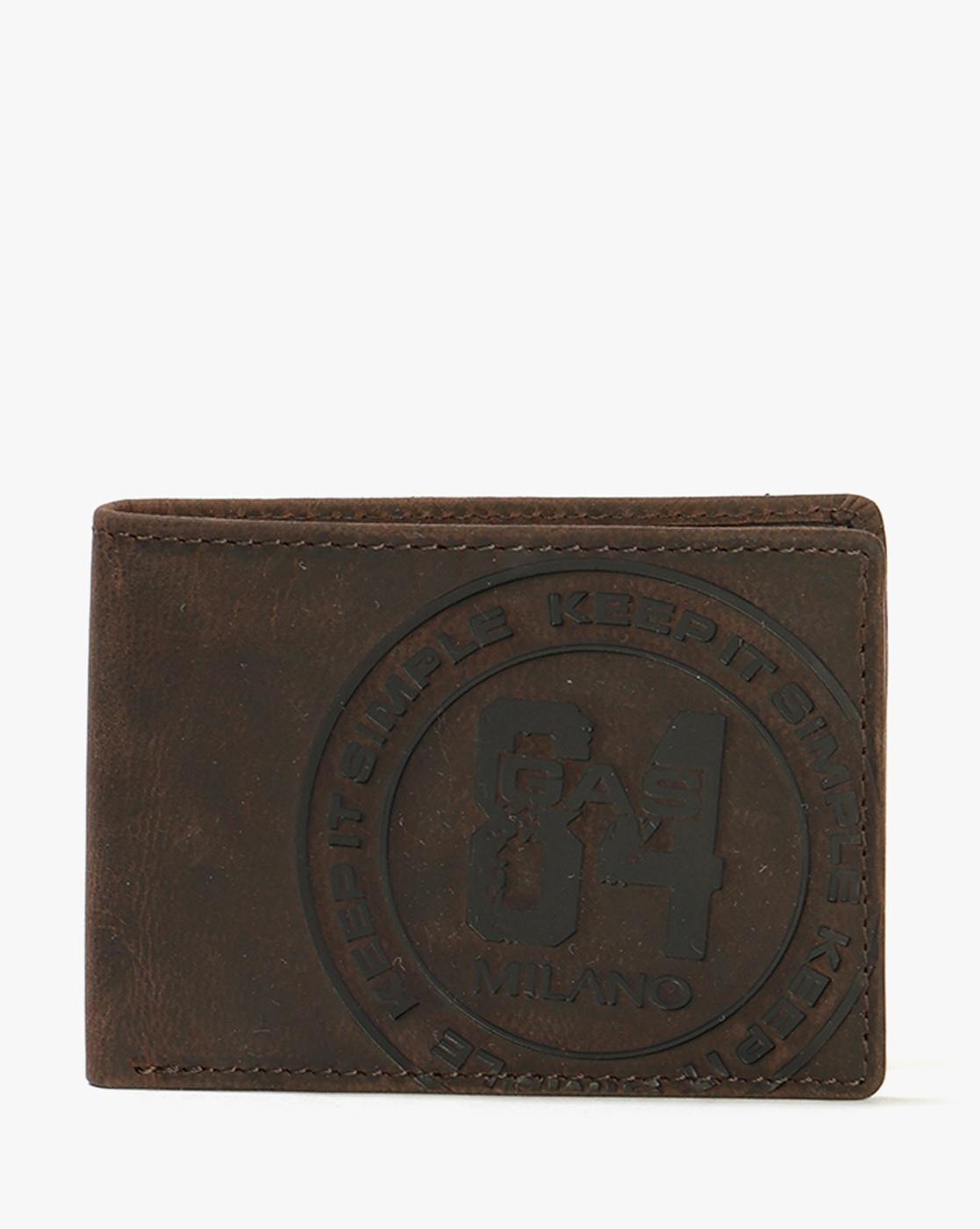 GAS | Men's Leather Bi-Fold Wallet with Zip