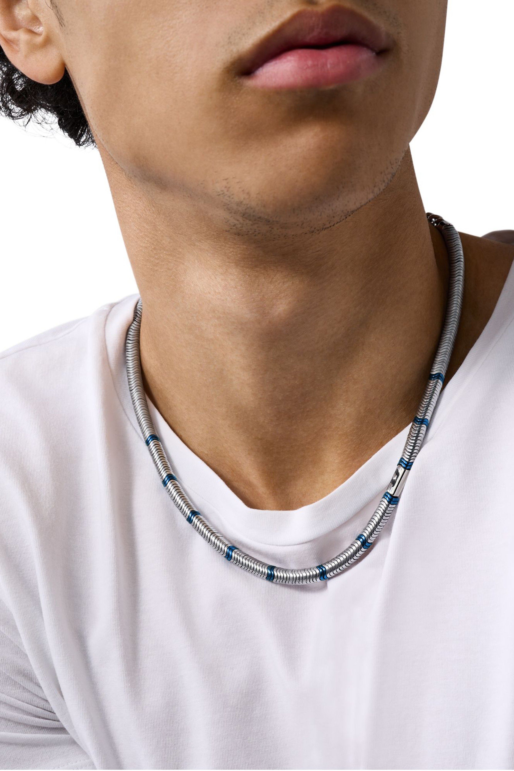 Silver Hematite Beaded Necklace