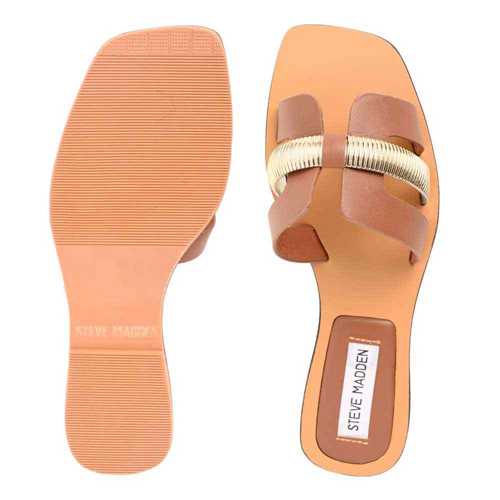 Niella Tan Leather Flats