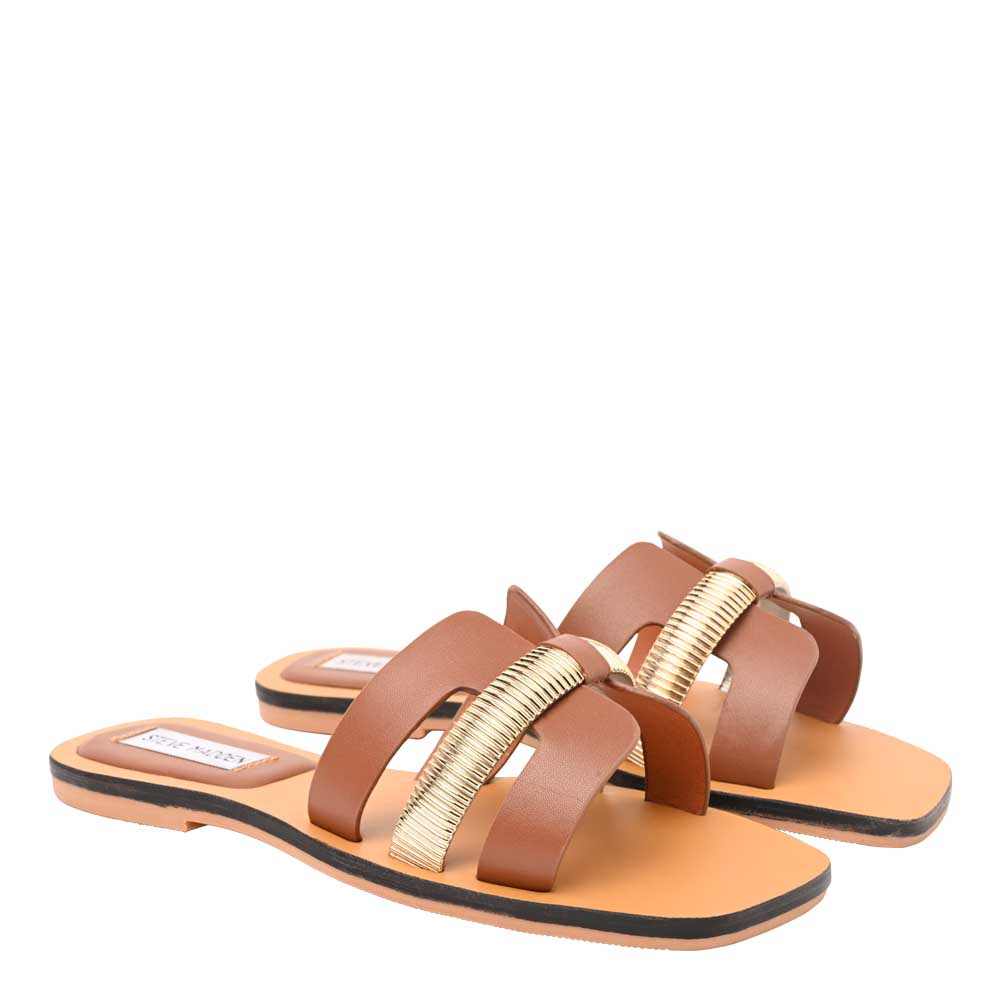 Niella Tan Leather Flats