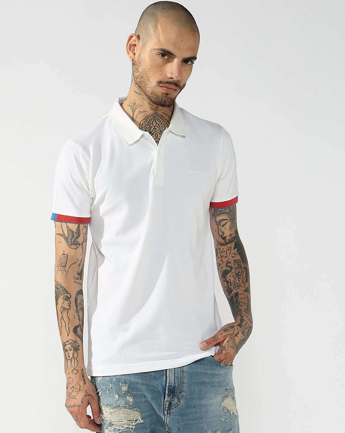 GAS | Detailed Sleeve Regular Fit Polo