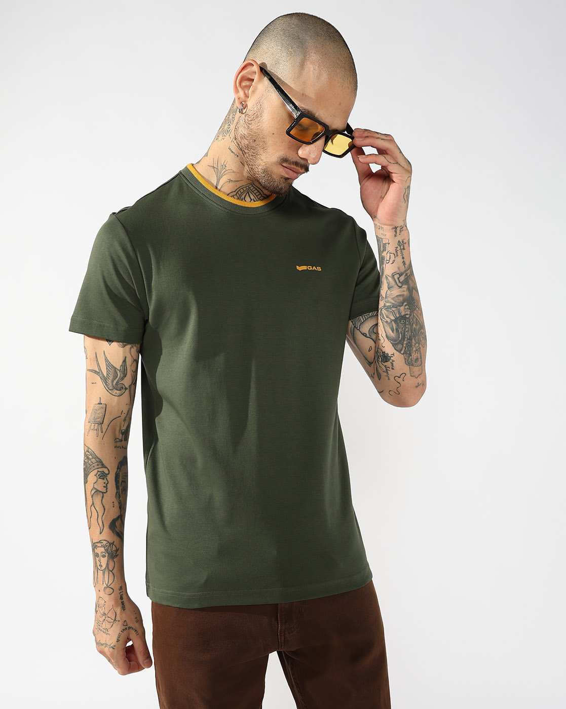 GAS | Regular Fit Textured T-Shirt