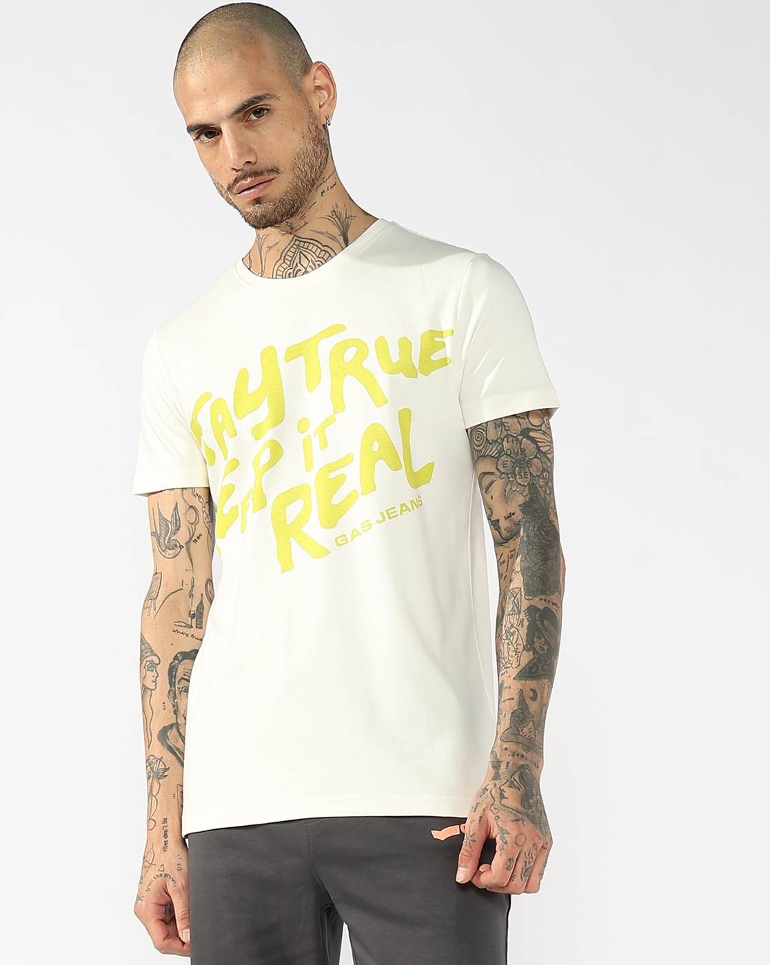 GAS | Typographic Round Neck Graphic Tee