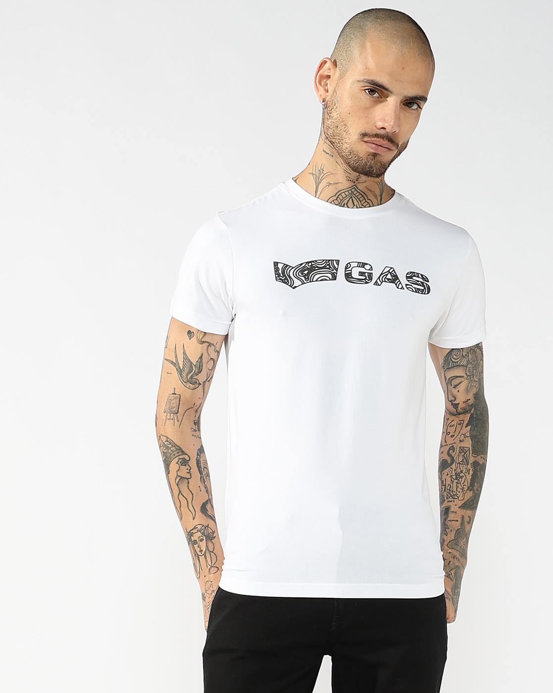 GAS | Regular Fit T-Shirt With Graphic Typography