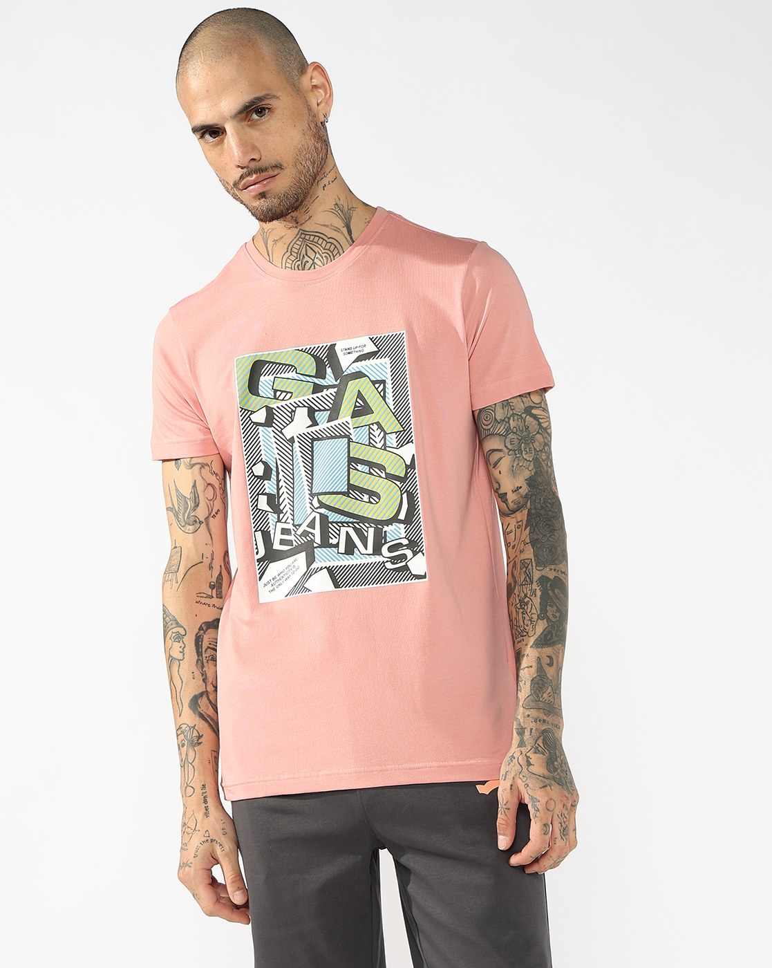 GAS | Abstract Geometric Graphic Tee