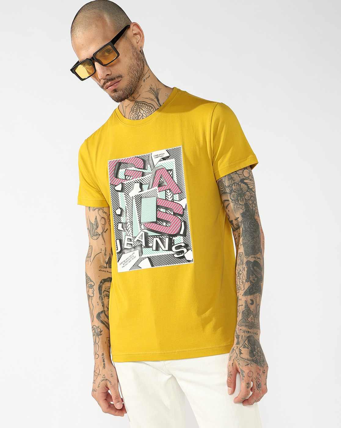 GAS | Abstract Geometric Graphic Tee