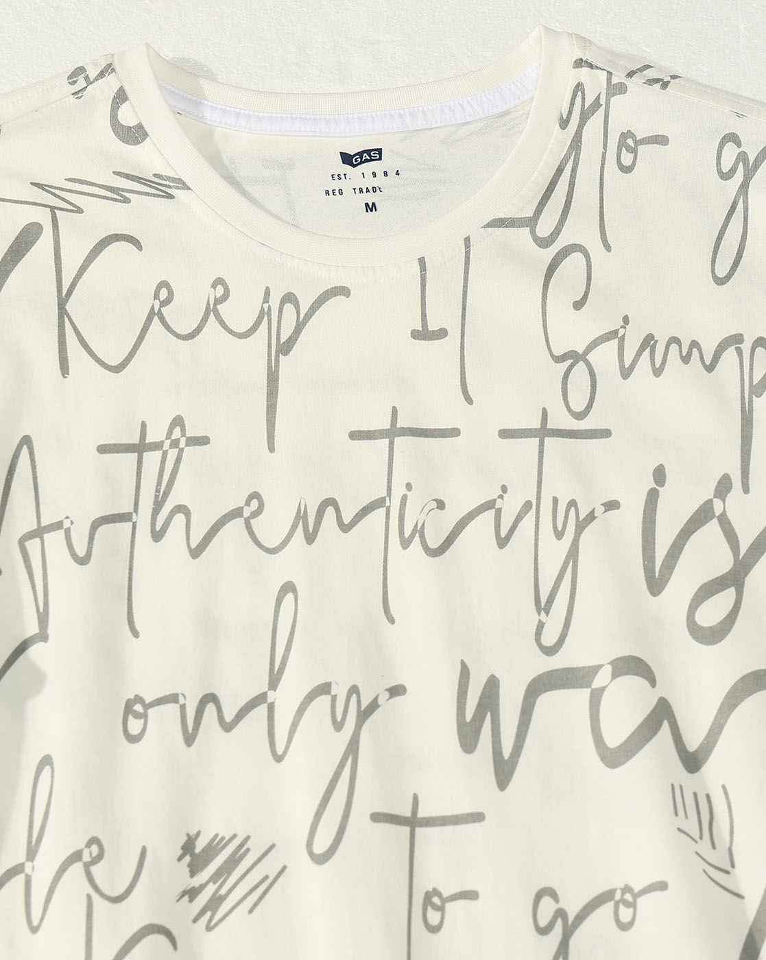 Short Sleeve Tee With Full Body Lettering