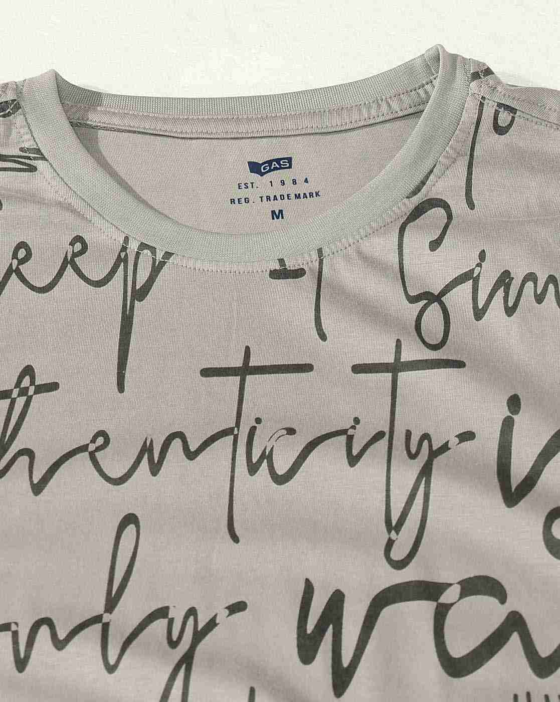 Short Sleeve Tee With Full Body Lettering