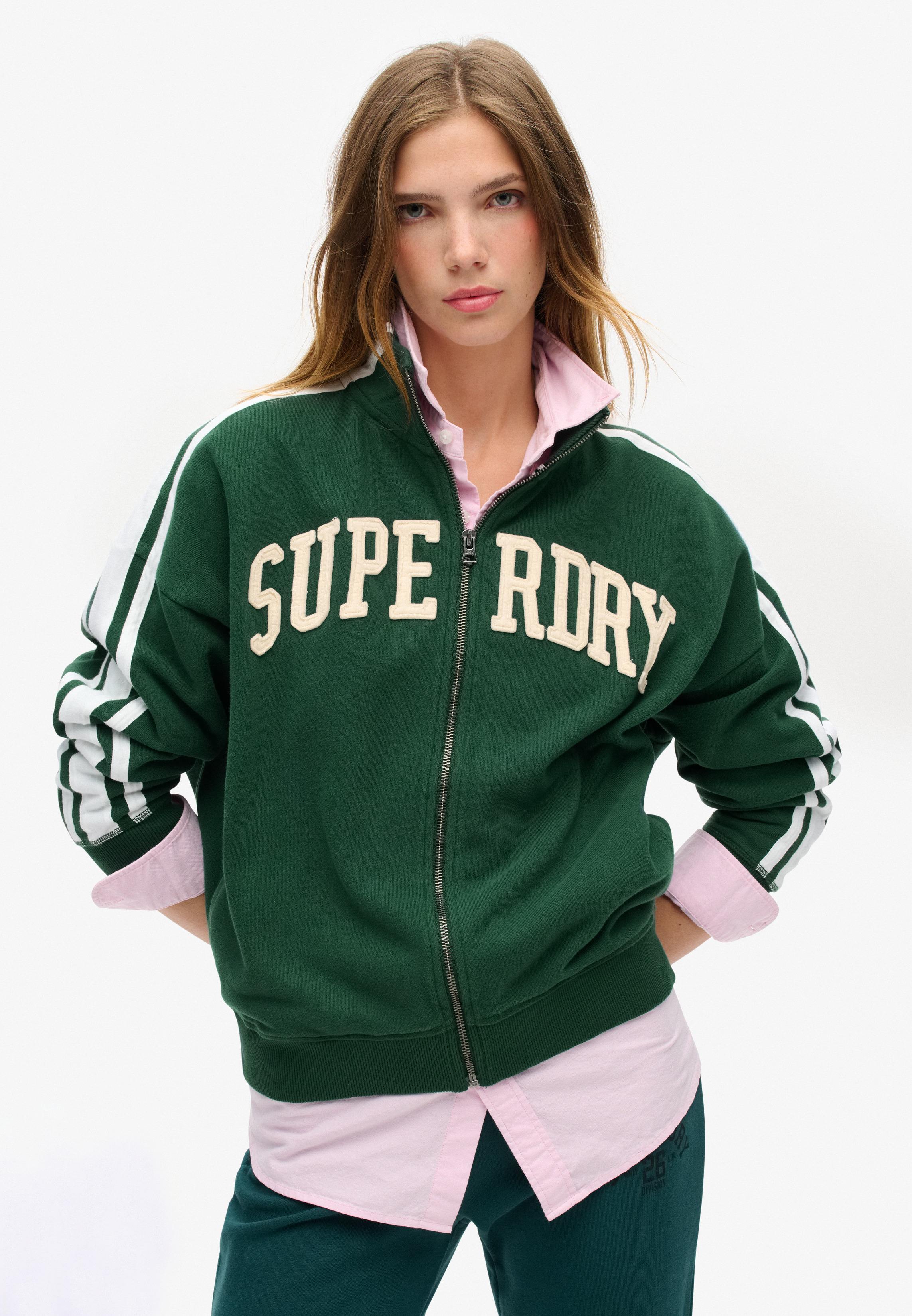 ATHLETIC APPLQ LOOSE ZIP TRACK