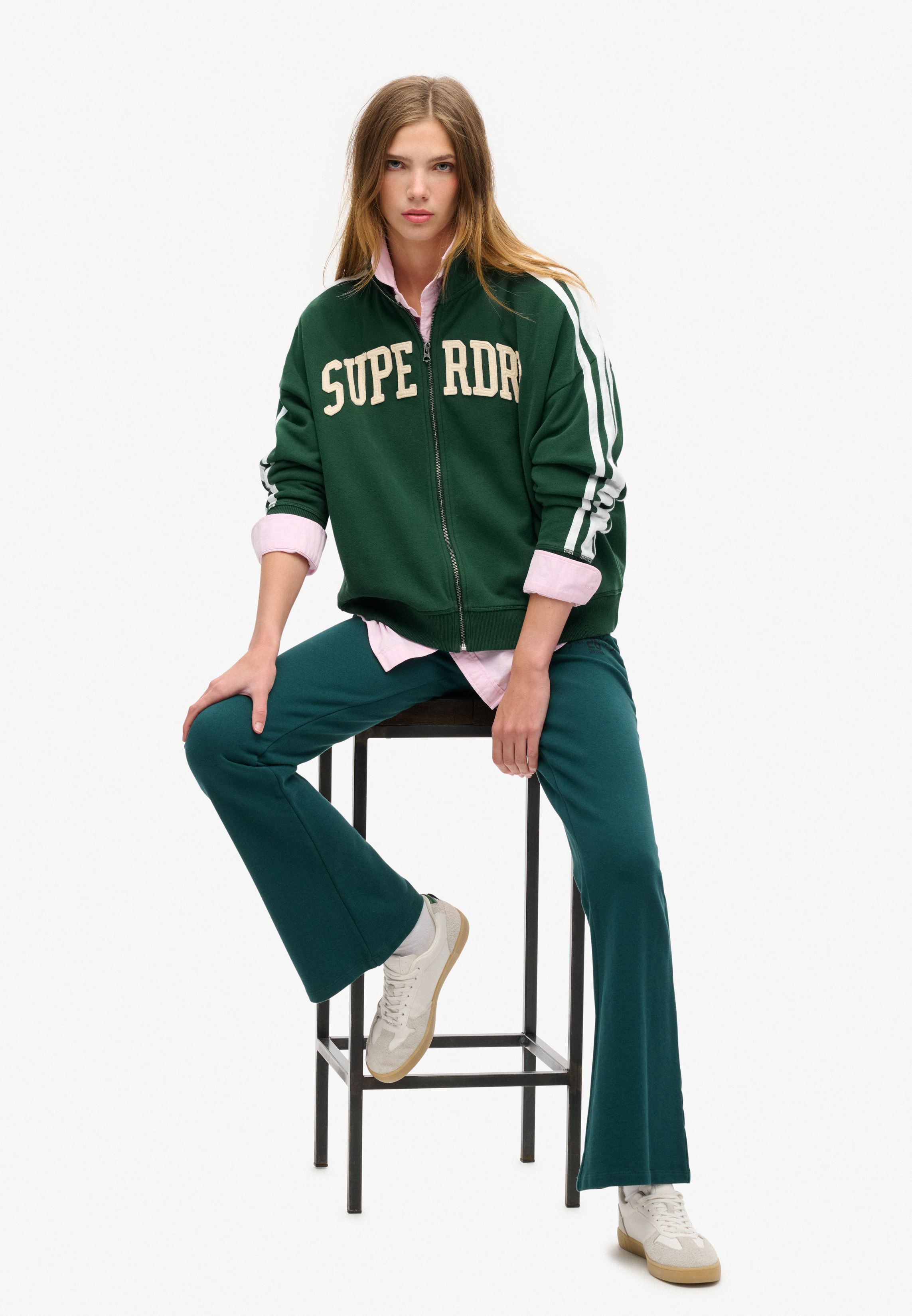 ATHLETIC APPLQ LOOSE ZIP TRACK