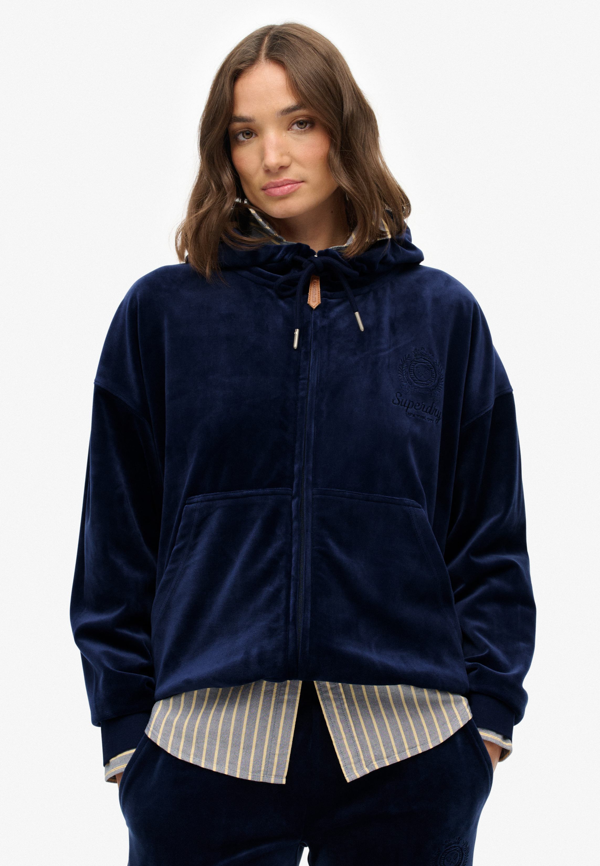 COUNTRY CLUB VELOUR ZIPHOOD